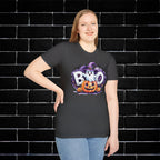 Halloween Ghost & Pumpkin T-Shirt, Unisex Tee for Halloween Parties, Festive Fall Apparel, Boo Graphic Shirt, Spooky Season Clothing