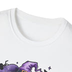 Halloween Ghost & Pumpkin T-Shirt, Unisex Tee for Halloween Parties, Festive Fall Apparel, Boo Graphic Shirt, Spooky Season Clothing