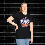 Halloween Ghost & Pumpkin T-Shirt, Unisex Tee for Halloween Parties, Festive Fall Apparel, Boo Graphic Shirt, Spooky Season Clothing