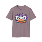 Halloween Ghost & Pumpkin T-Shirt, Unisex Tee for Halloween Parties, Festive Fall Apparel, Boo Graphic Shirt, Spooky Season Clothing